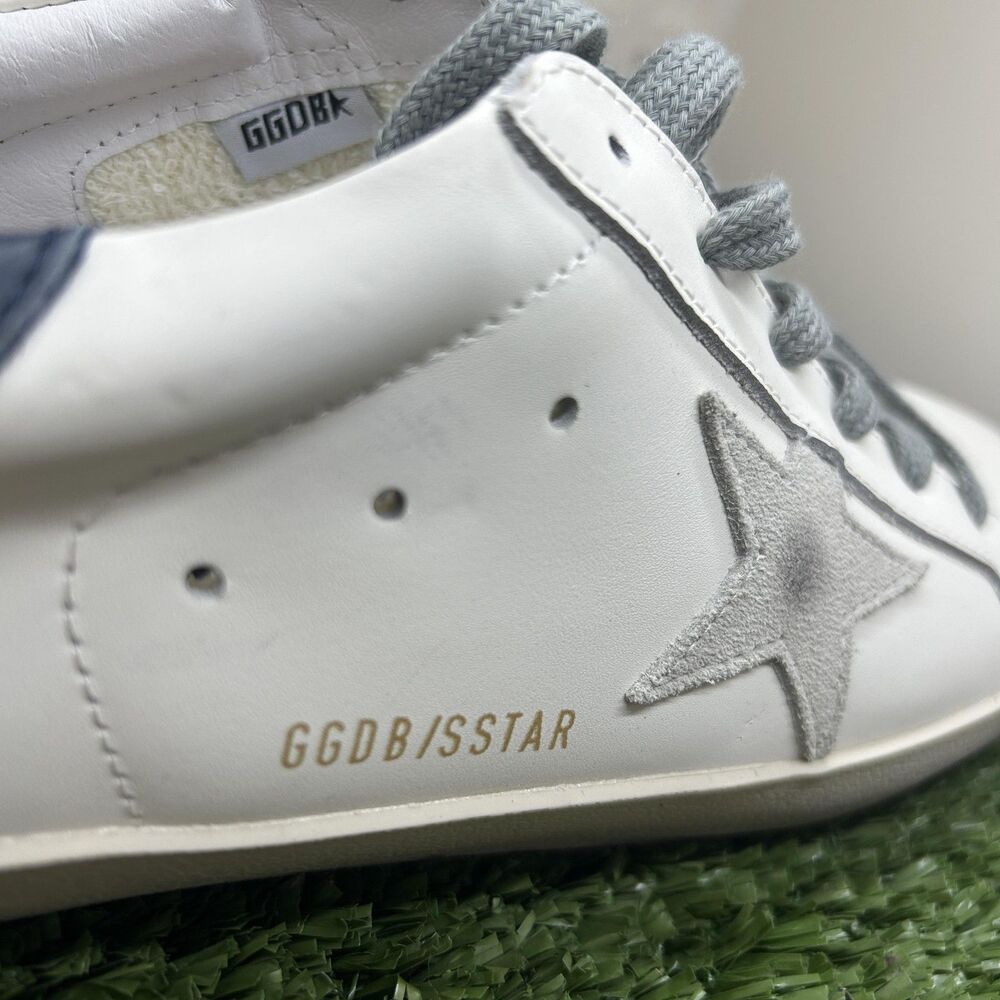 Golden Goose Superstar Shoes Mens Size 10 EU 43 White Gray Leather Made Italy - Picture 4 of 15